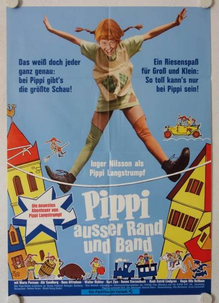 Pippi ausser Rand und Band originales deutsches Filmplakat